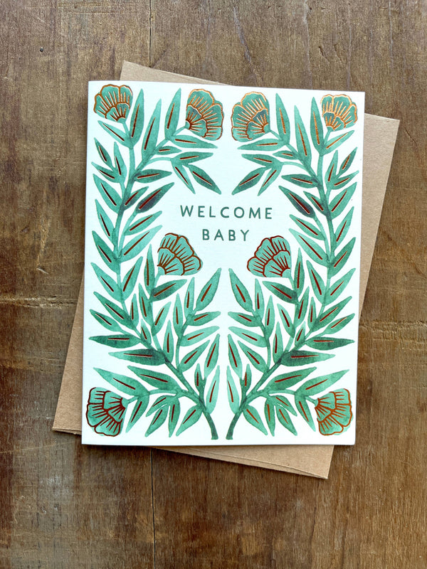 Welcome Baby Foil Card - DIGS