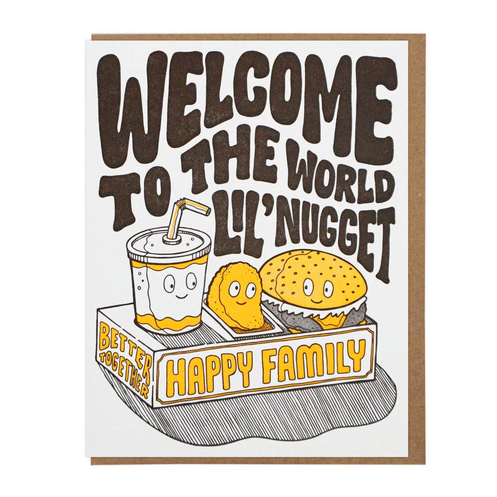 Welcome Lil' Nugget New Baby Card - DIGS