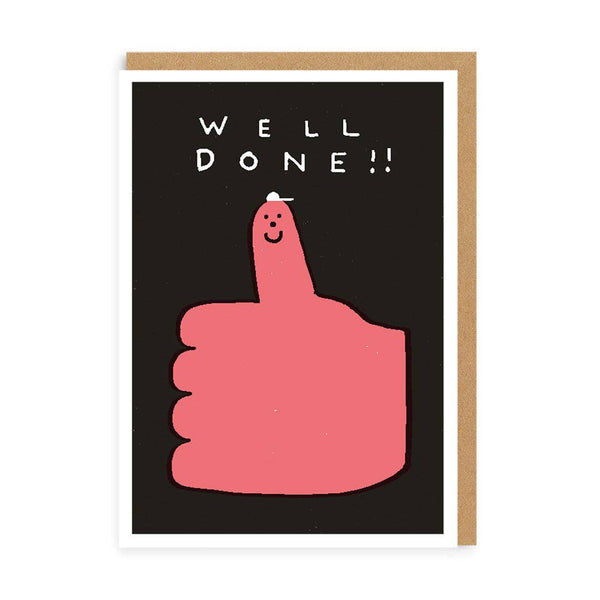 Well Done Thumbs Up Card - DIGS