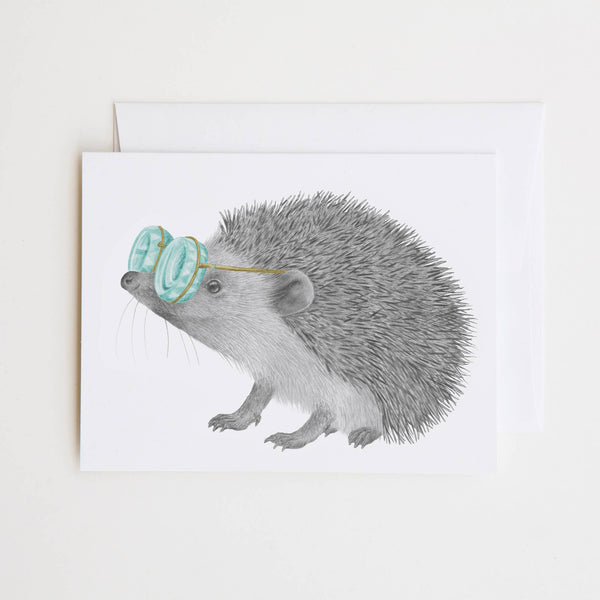 Whitby Valentine European Hedgehog Note Card - DIGS