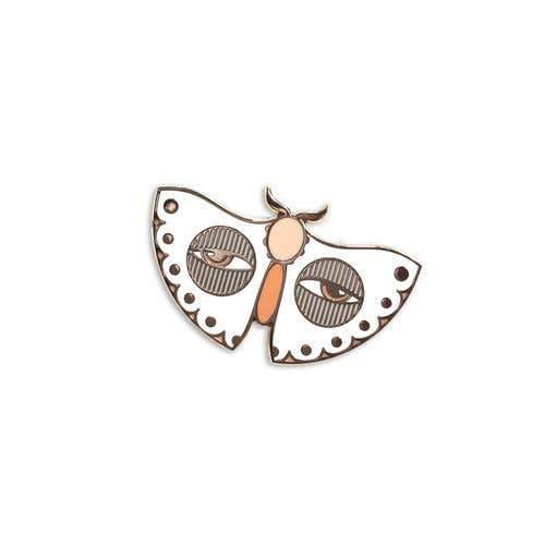 White Moth Pin - DIGS