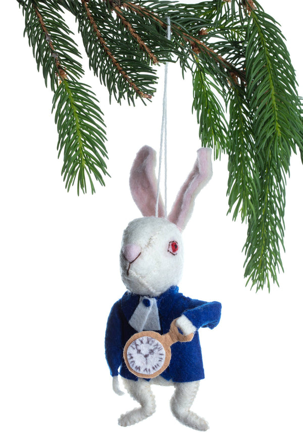White Rabbit Ornament - DIGS
