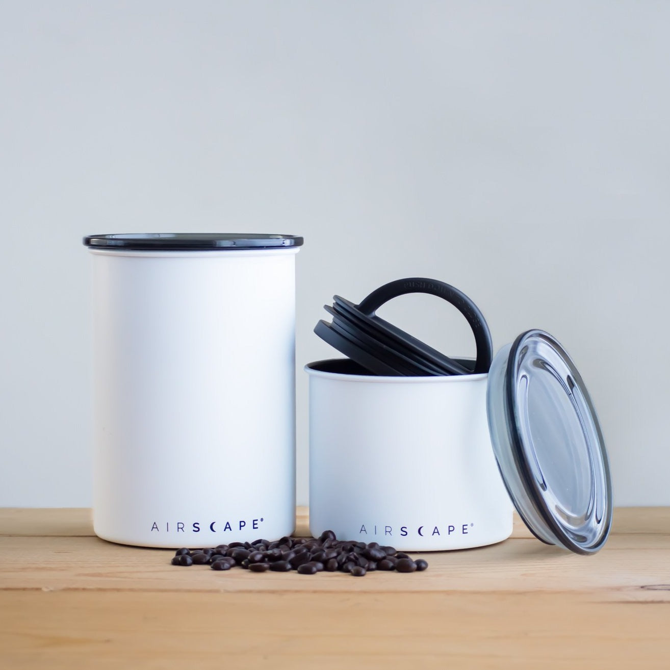 Airscape Stainless Steel Canister: Chalk