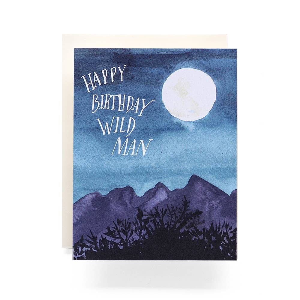 Wild Man Birthday Card - DIGS