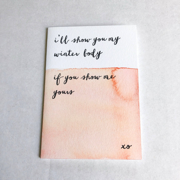 Winter Body Card - DIGS