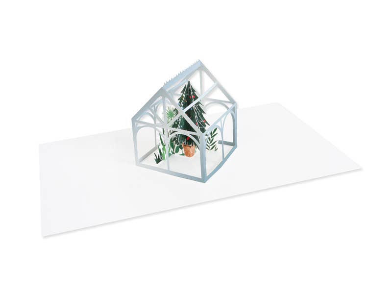 Winter Greenhouse Pop - Up Card - DIGS