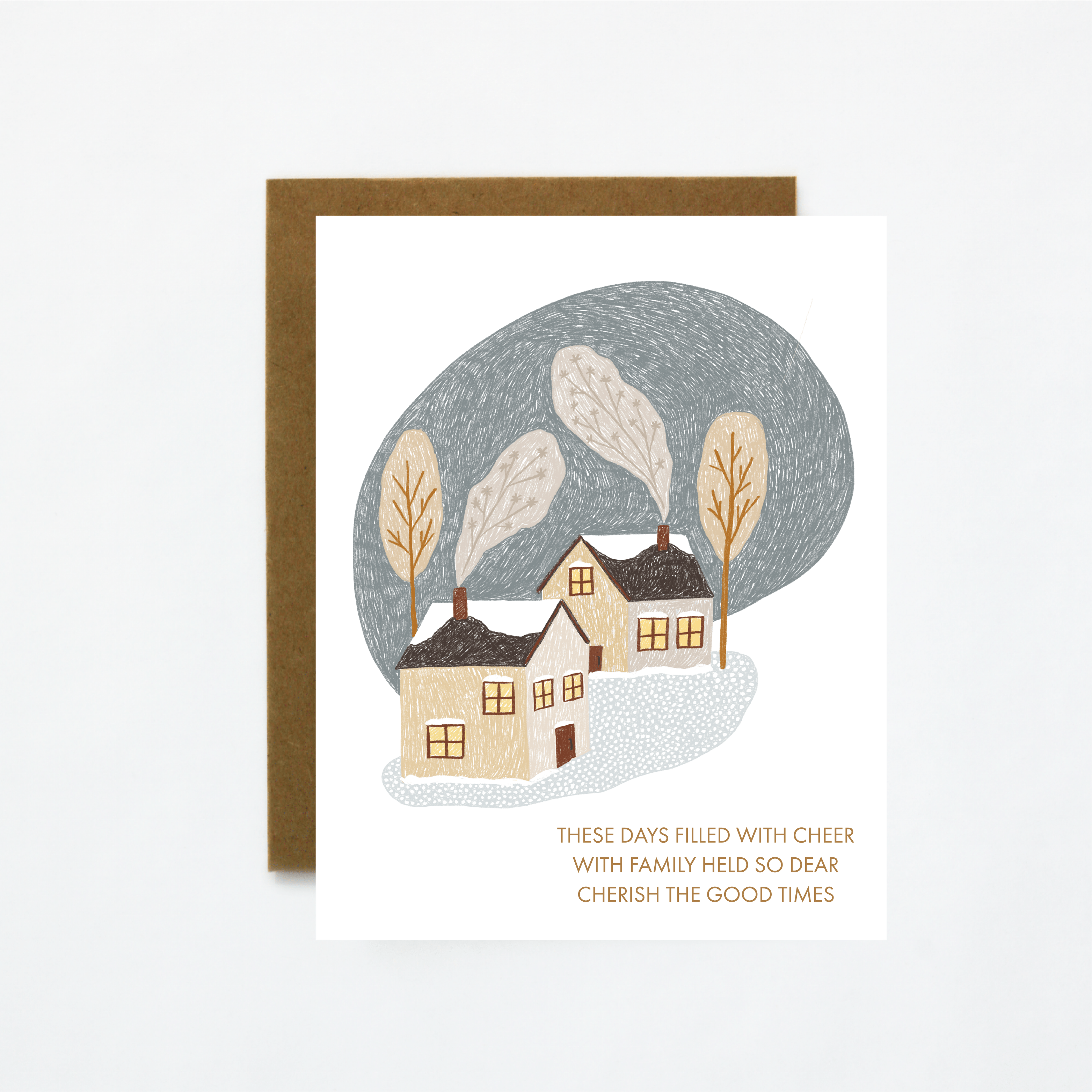 Winter Houses Card - DIGS