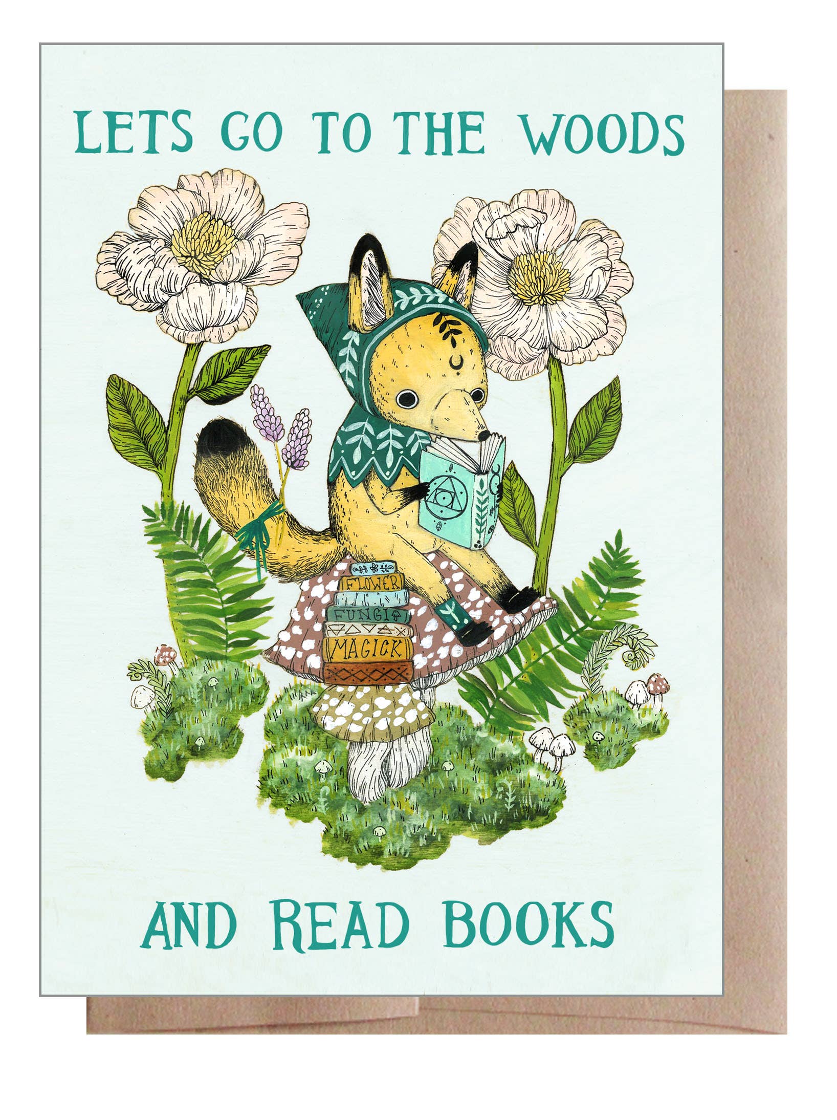 Wood and Books Greeting Card - DIGS