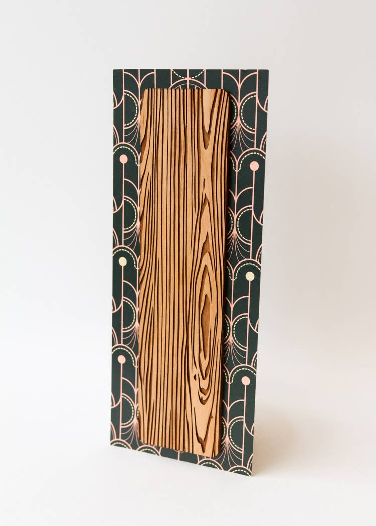 Wood Grain Wood Bookmark - DIGS
