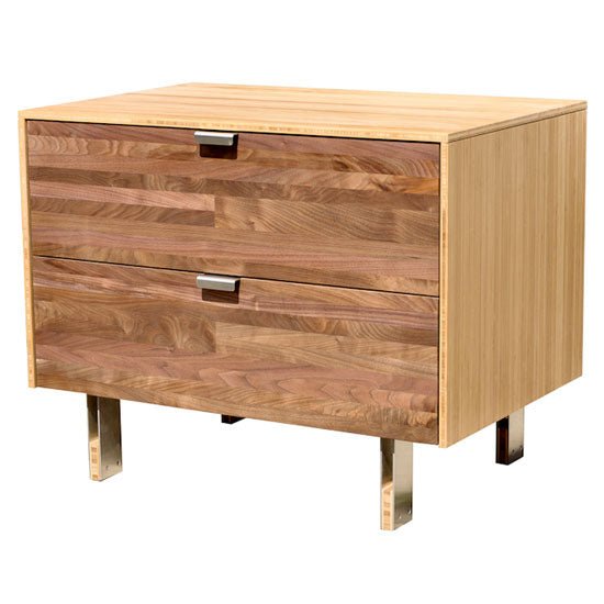 Wood Stripe Nightstand - DIGS