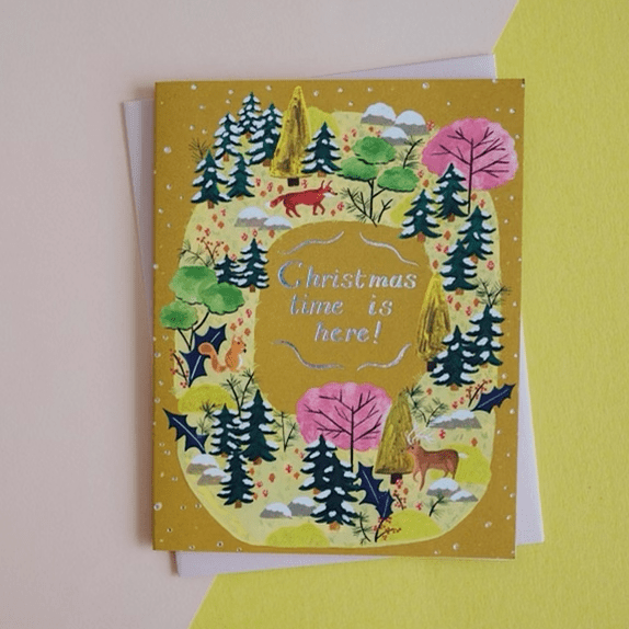 Woodland Creatures Christmas Card - DIGS