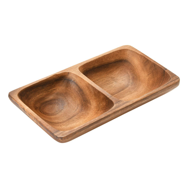 Sectioned Acacia Wood Tray