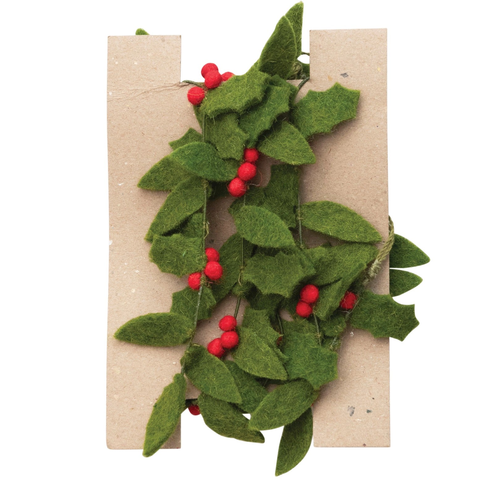 Wool Felt Holly Garland - DIGS