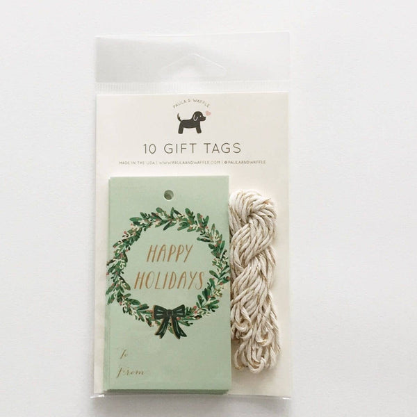 Wreath Holiday Gift Tag - DIGS