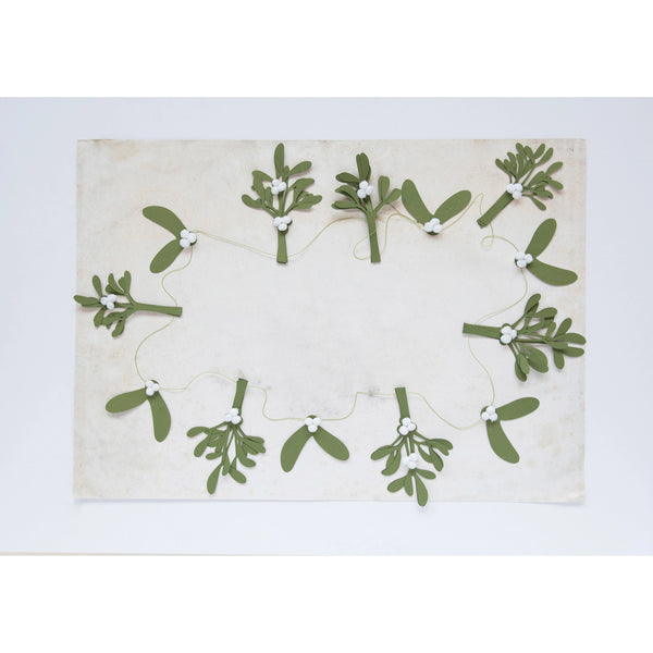 Paper Mistletoe Garland