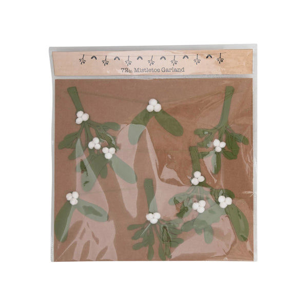 Paper Mistletoe Garland