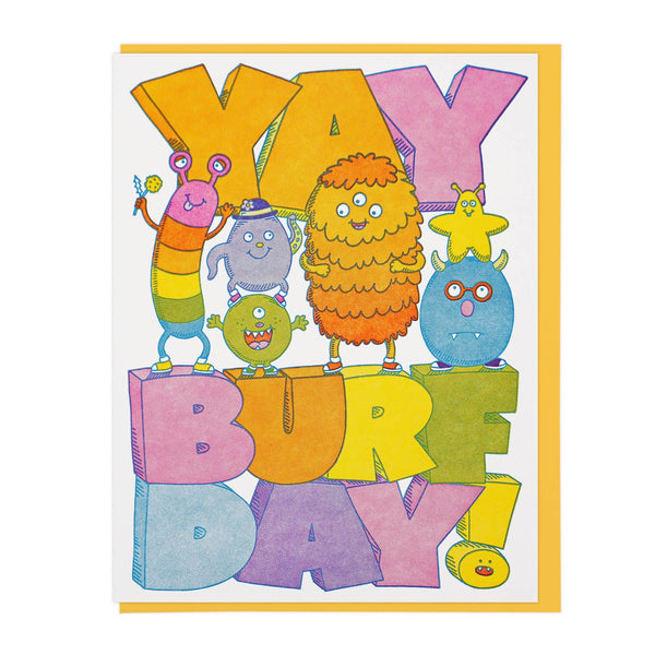 Yay Burfday Monsters Card - DIGS
