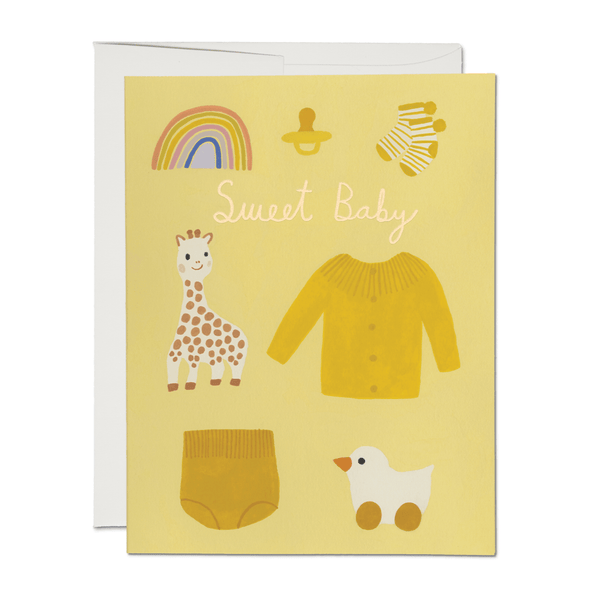 Yellow Sweet Baby Card - DIGS