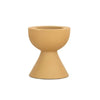 Yellow Textured Metal Tealight Holder - DIGS