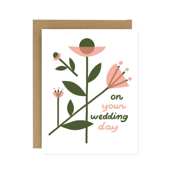 Your Wedding Day Floral Card - DIGS