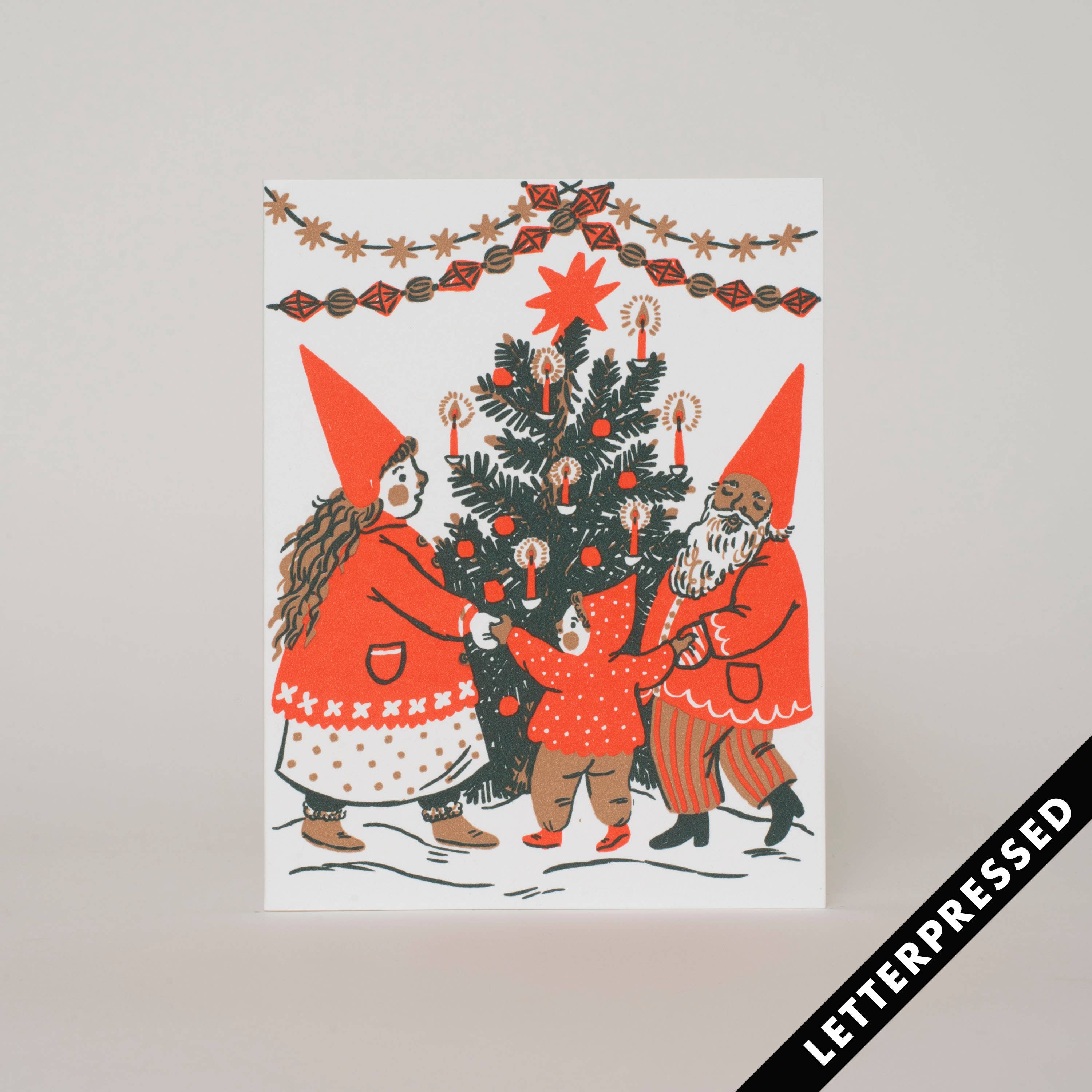 Yuletide Gathering Gnome Holiday Card - DIGS
