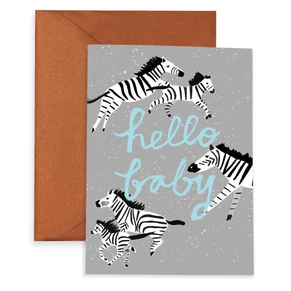 Zebra New Baby Card - DIGS